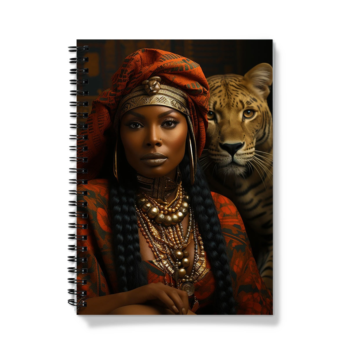 Empress Ebony Leopard Luxe MelanatedME Notebook