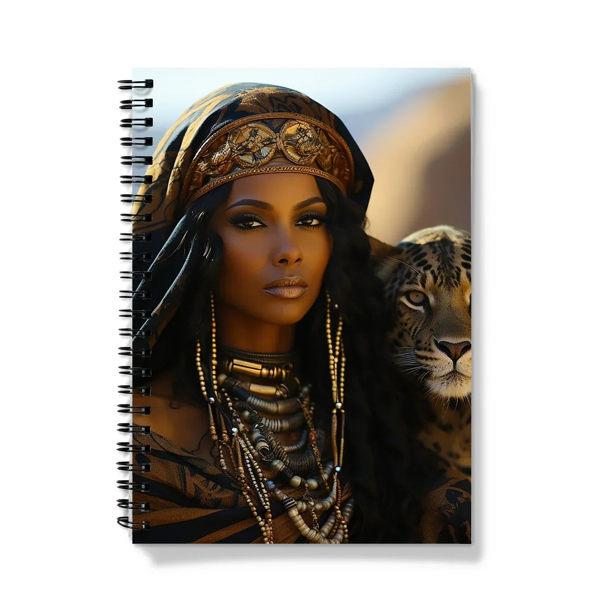 Blue Empress and The Majestic Leopard Notebook by Prodigi