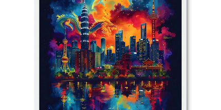 2024 Year Of The Dragon Celebration Framed Photo Tile by Prodigi