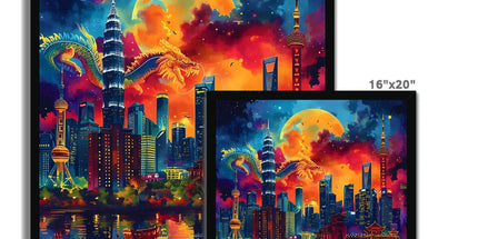 2024 Year Of The Dragon Celebration Budget Framed Poster - D'Sare