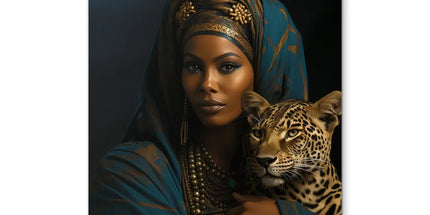 Leopard Luxe Lady Glamorous Empress Coaster by Prodigi