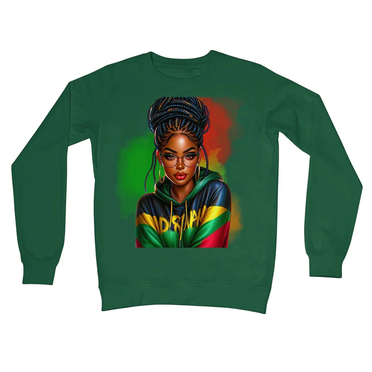Irie Island Girl  Crew Neck Sweatshirt - D'Sare