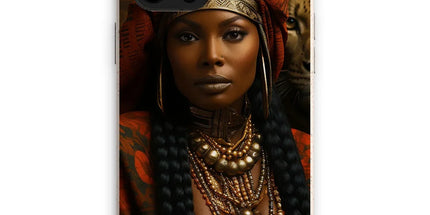 Empress Ebony Leopard Luxe MelanatedME Eco Phone Case by Prodigi