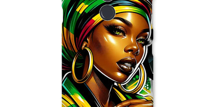 Gift For Her Rasta Queen Street Black Women Gift Snap Phone Case - D'Sare