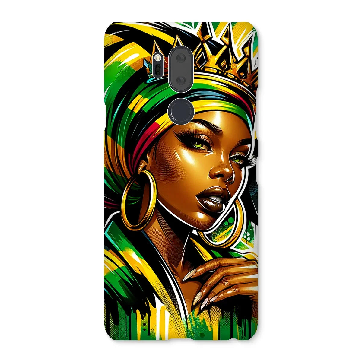 Gift For Her Rasta Queen Street Black Women Gift Snap Phone Case - D'Sare