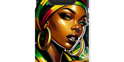 Gift For Her Rasta Queen Street Black Women Gift Tough Phone Case - D'Sare