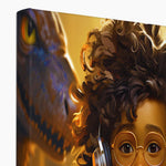 Little Boy Dino Dream Earphone: MelanatedMe Adventures by D'Sare Eco Canvas - D'Sare 