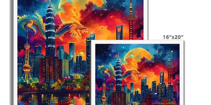 2024 Year Of The Dragon Celebration Budget Framed Poster - D'Sare