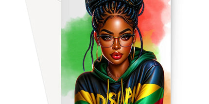 Irie Island Girl  Greeting Card - D'Sare