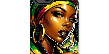 Gift For Her Rasta Queen Street Black Women Gift Tough Phone Case - D'Sare