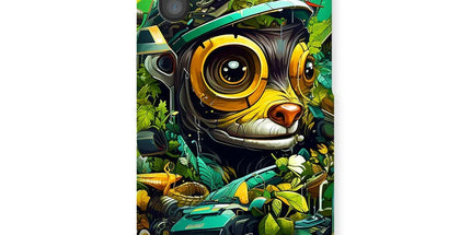 Nature's Resilience: Surreal Auto-Forest Artwork - Whimsical Raccoon and Greenery Infused Car  Snap Phone Case - D'Sare