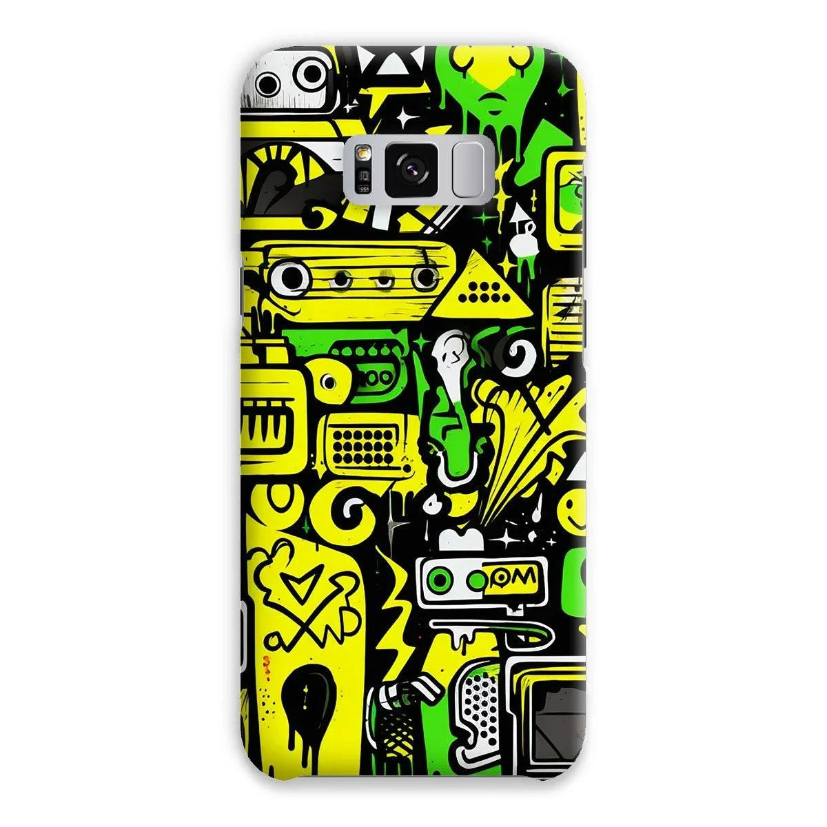 Graffiti Green and Yellow Abstract: A Dive into Vibrant Urban Art Snap Phone Case by Prodigi