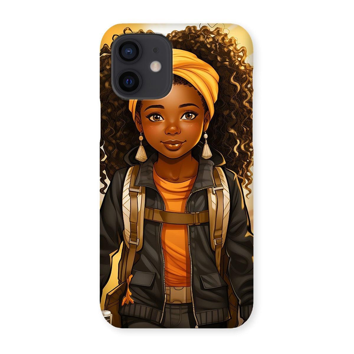 Autum Days Cute Black Girl MelanatedMe Snap Phone Case - D'Sare 