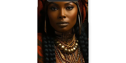 Empress Ebony Leopard Luxe MelanatedME Snap Phone Case by Prodigi
