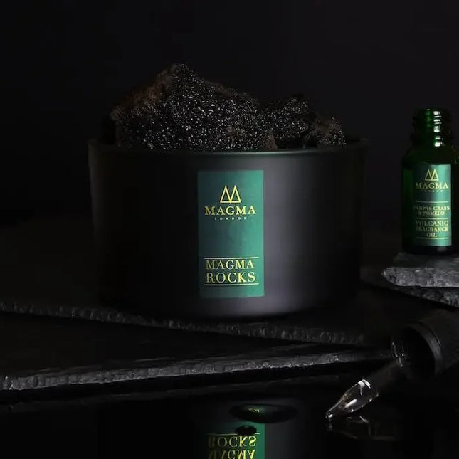 MAGMA ROCKS Pampas Grass and Pomelo Volcanic Rocks Diffuser - D'Sare 
