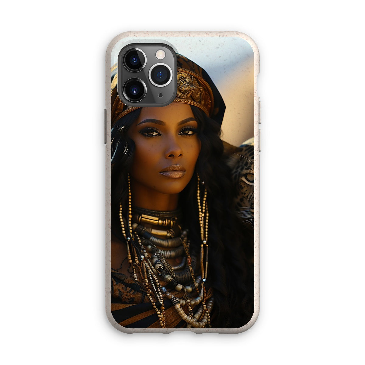 Blue Empress and The Majestic Leopard Eco Phone Case