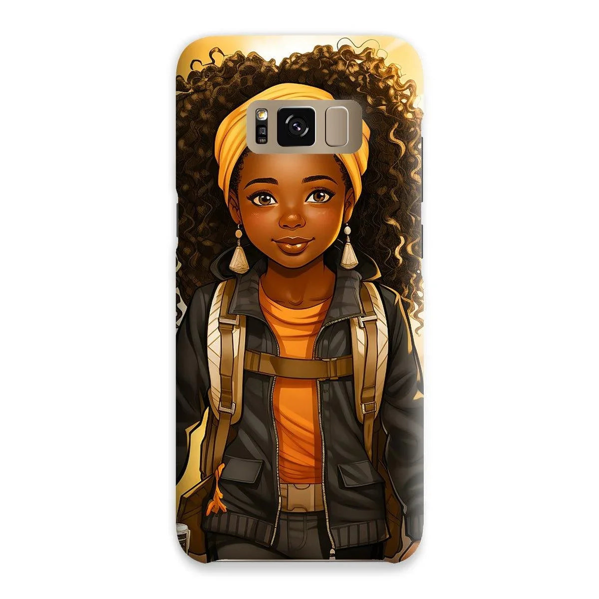 Autum Days Cute Black Girl MelanatedMe Snap Phone Case - D'Sare 