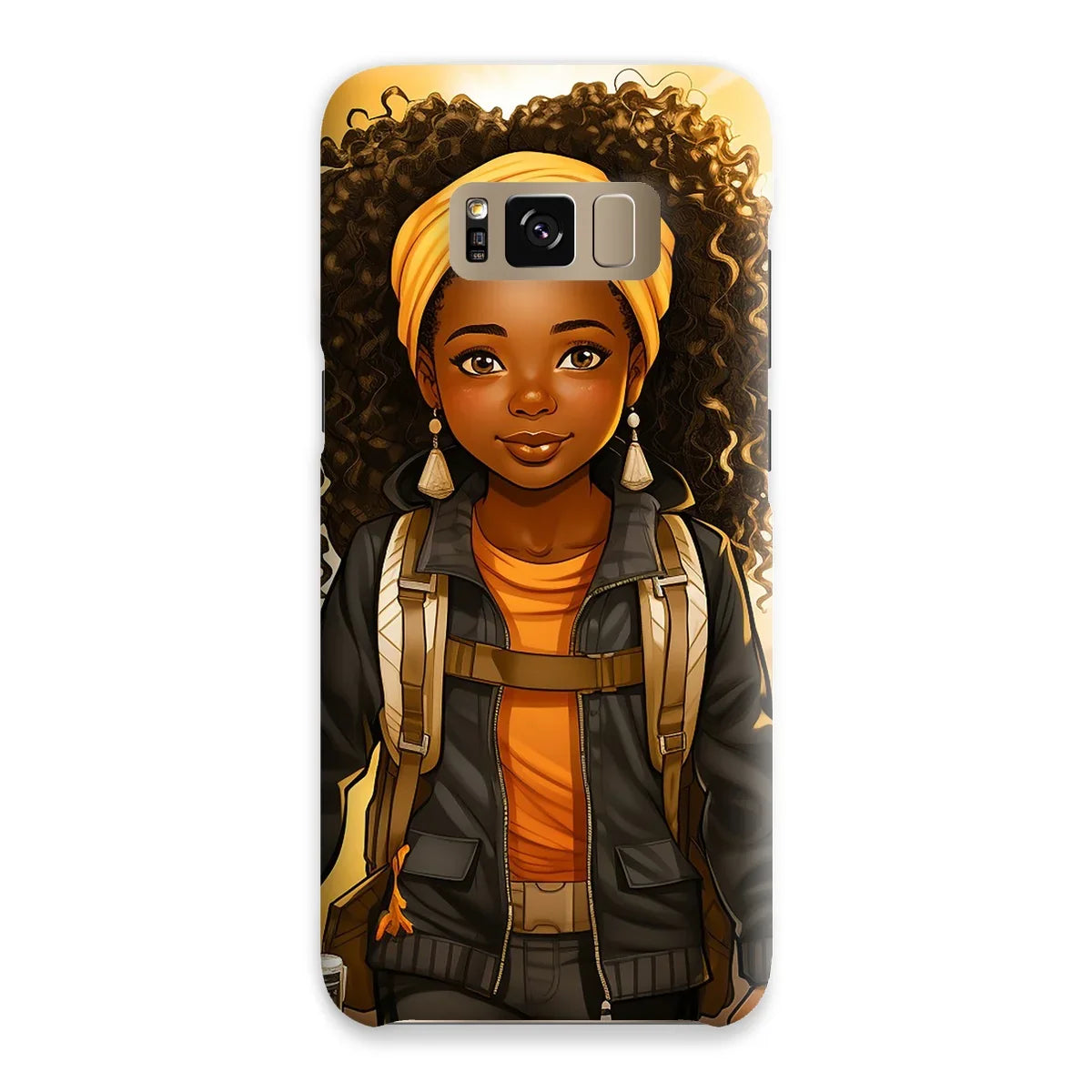 Autum Days Cute Black Girl MelanatedMe Snap Phone Case - D'Sare