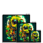 Mechanical Muse: Vibrant Graffiti Odyssey in Surreal Auto Wonderland Framed Print - D'Sare