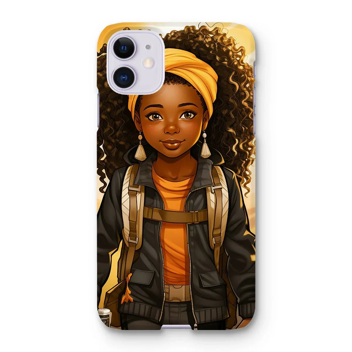Autum Days Cute Black Girl MelanatedMe Snap Phone Case - D'Sare