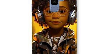 Little Boy Dino Dream Earphone: MelanatedMe Adventures by D'Sare Snap Phone Case - D'Sare 