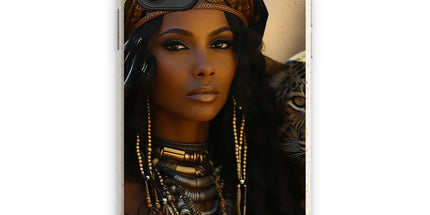 Blue Empress and The Majestic Leopard Eco Phone Case by Prodigi