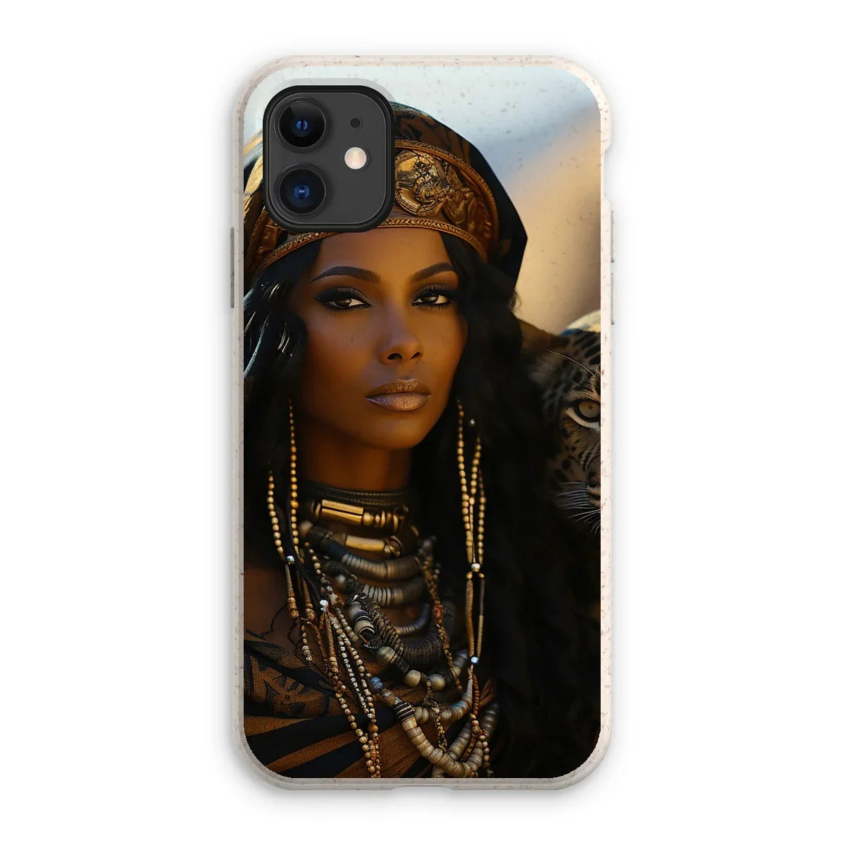 Blue Empress and The Majestic Leopard Eco Phone Case by Prodigi
