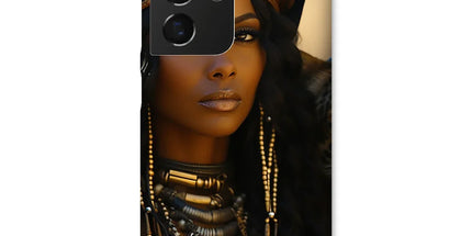 Blue Empress and The Majestic Leopard Snap Phone Case by Prodigi
