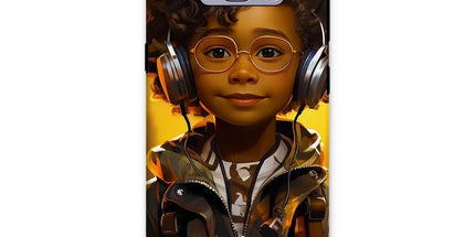 Little Boy Dino Dream Earphone: MelanatedMe Adventures by D'Sare Tough Phone Case by Prodigi