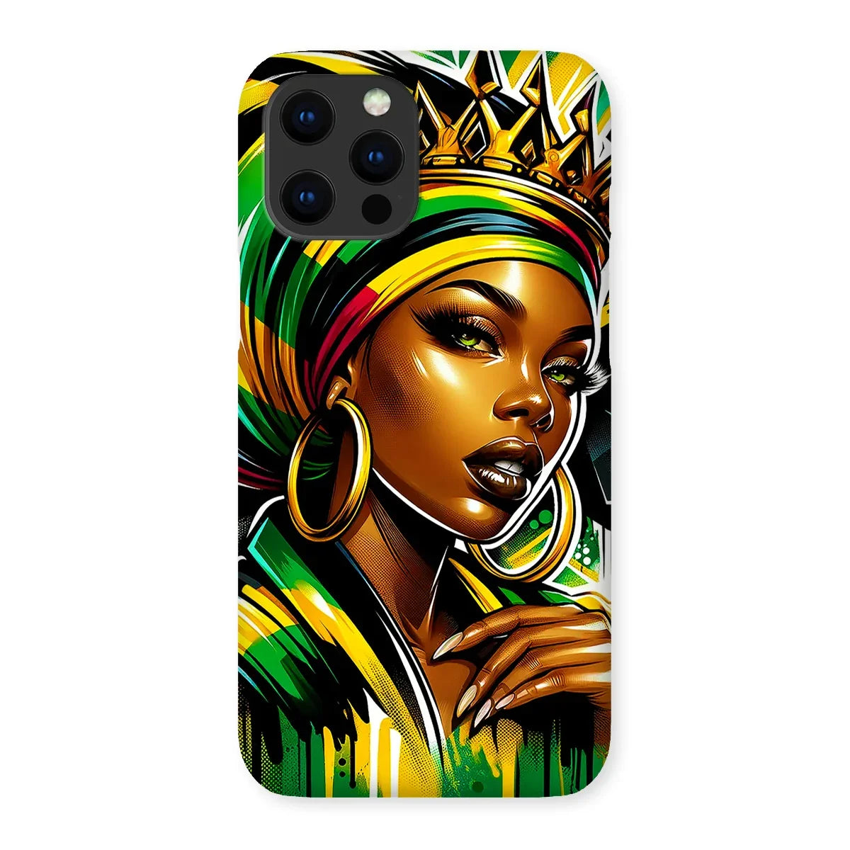 Gift For Her Rasta Queen Street Black Women Gift Snap Phone Case - D'Sare