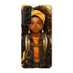 Autum Days Cute Black Girl MelanatedMe Snap Phone Case - D'Sare 