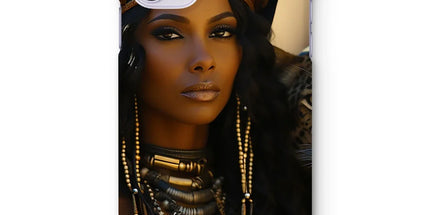 Blue Empress and The Majestic Leopard Snap Phone Case by Prodigi