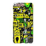 Graffiti Green and Yellow Abstract: A Dive into Vibrant Urban Art Snap Phone Case - D'Sare 