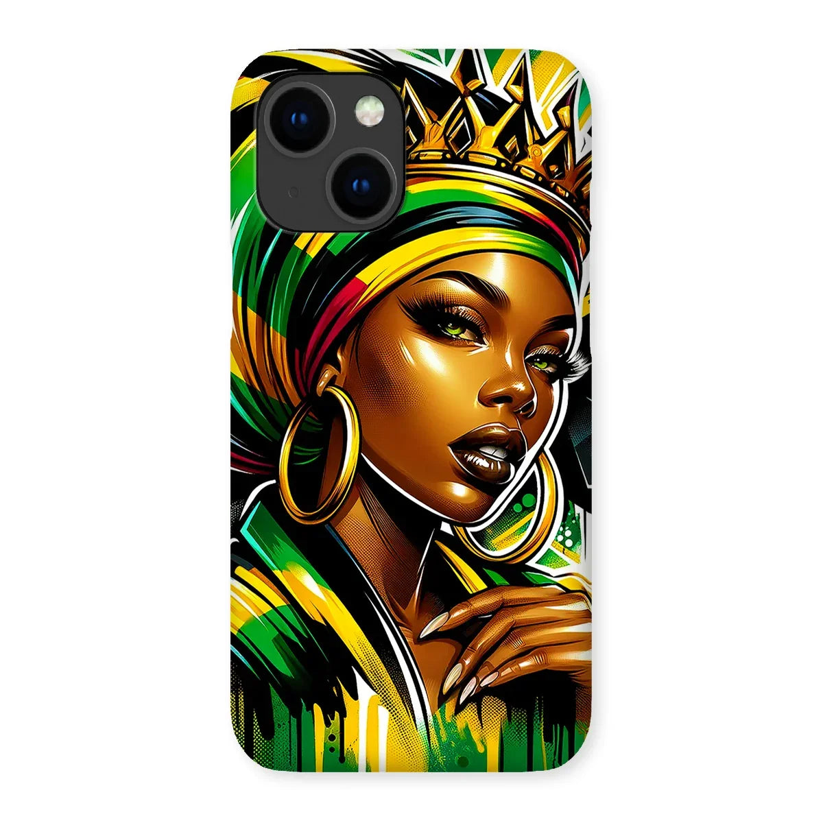 Gift For Her Rasta Queen Street Black Women Gift Snap Phone Case - D'Sare