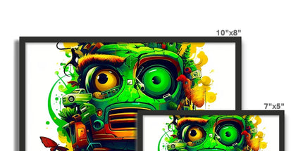 Graffiti Odyssey Surreal Urban Jungle Car Junk Yard Framed Photo Tile by D'Sare