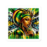 Gift For Her Rasta Queen Street Black Women Gift Sticker - D'Sare