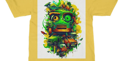 Graffiti Odyssey Surreal Urban Jungle Car Junk Yard Softstyle T-Shirt - D'Sare