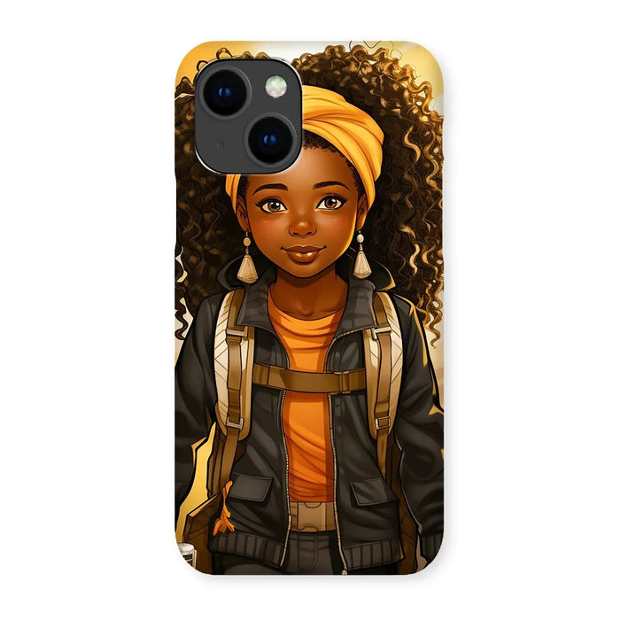 Autum Days Cute Black Girl MelanatedMe Snap Phone Case