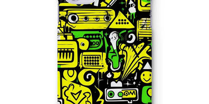 Graffiti Green and Yellow Abstract: A Dive into Vibrant Urban Art Snap Phone Case by Prodigi