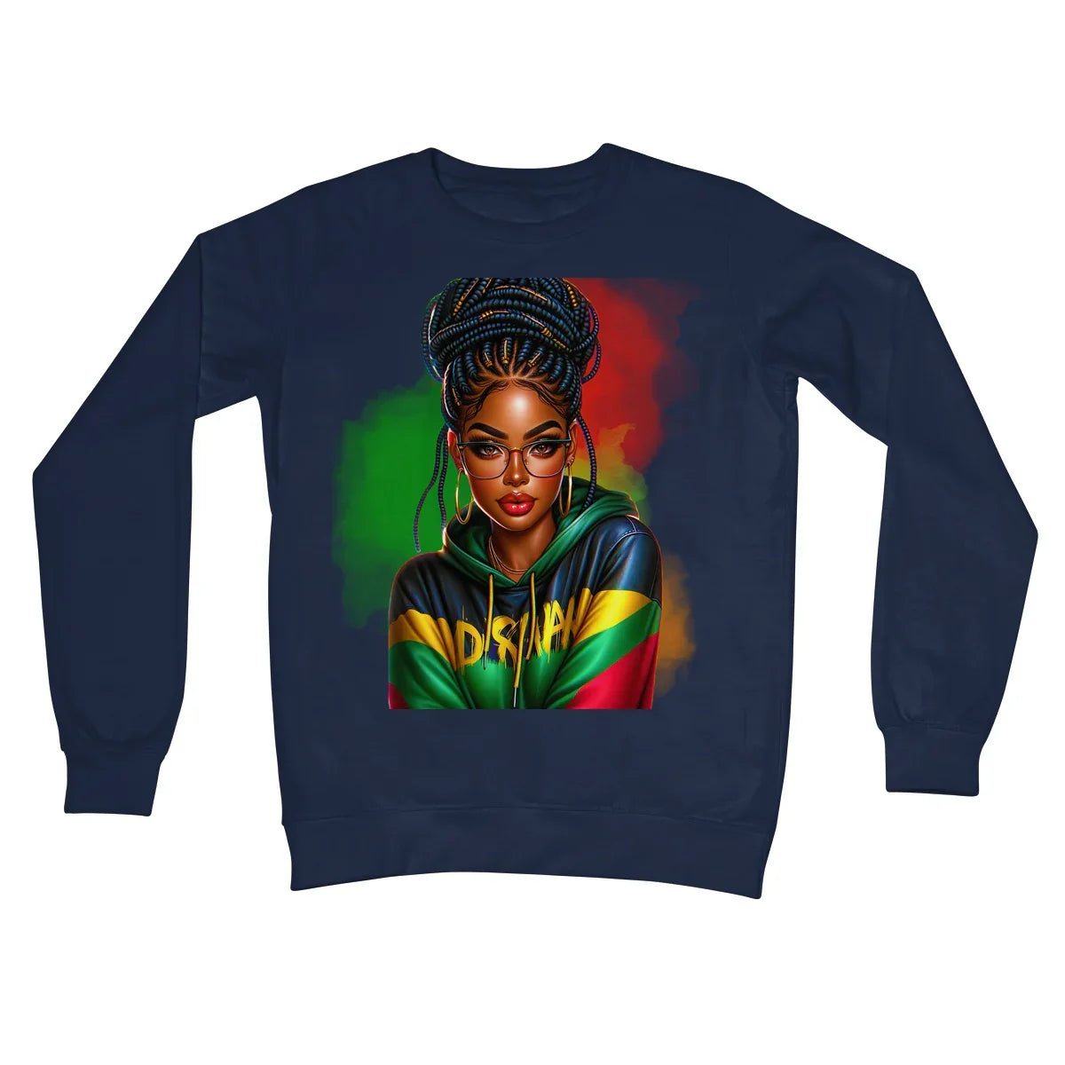 Irie Island Girl  Crew Neck Sweatshirt - D'Sare
