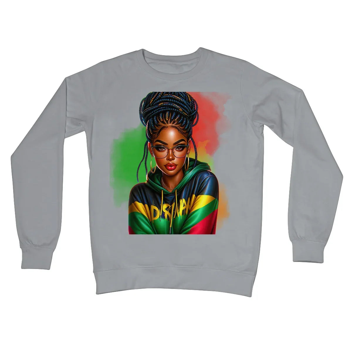 Irie Island Girl  Crew Neck Sweatshirt - D'Sare