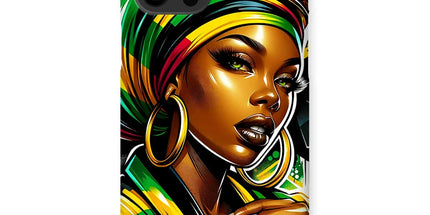 Gift For Her Rasta Queen Street Black Women Gift Snap Phone Case - D'Sare