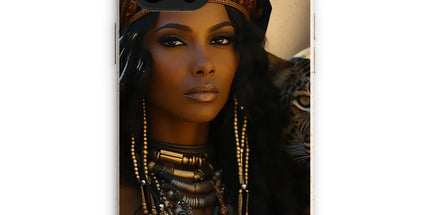 Blue Empress and The Majestic Leopard Eco Phone Case by Prodigi