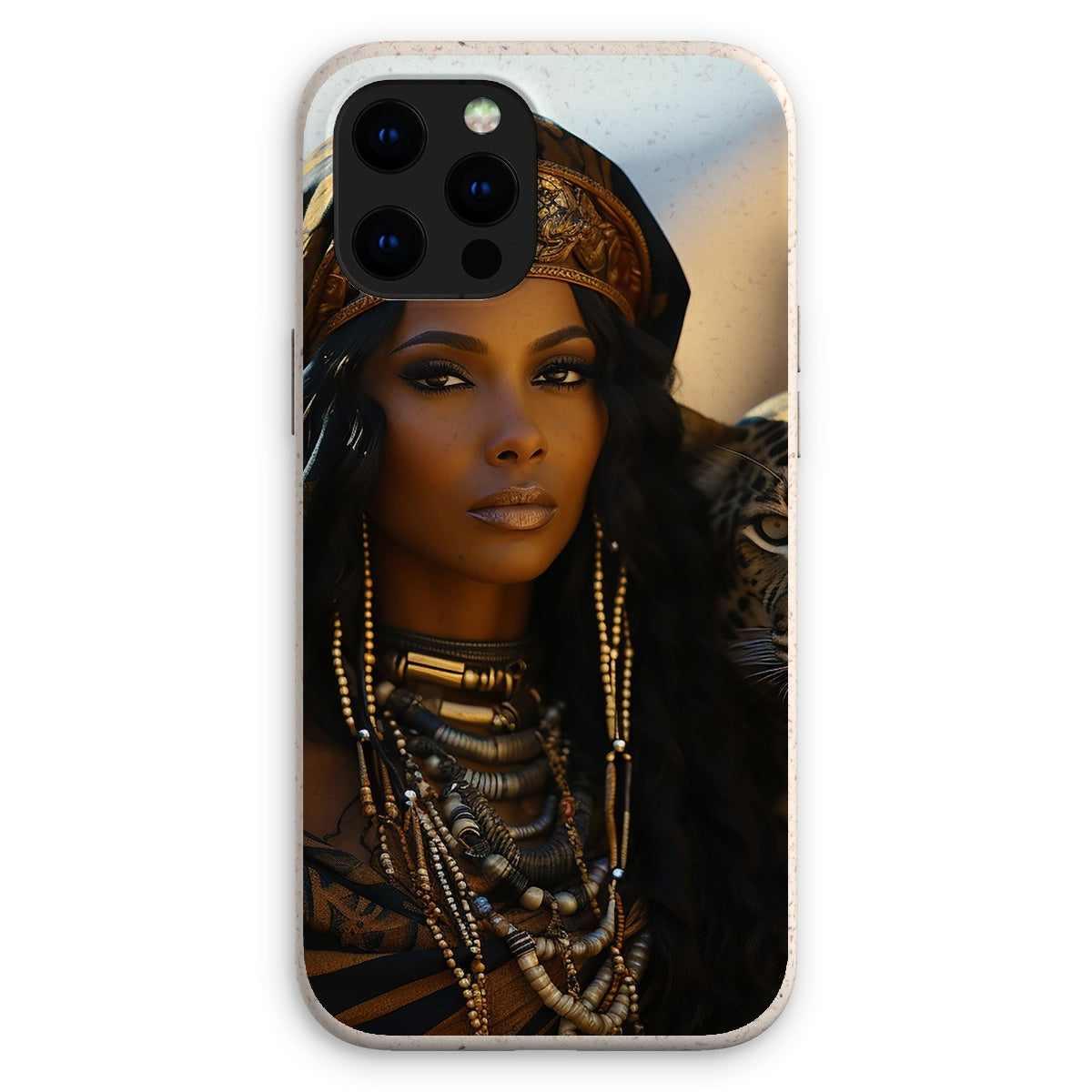 Blue Empress and The Majestic Leopard Eco Phone Case
