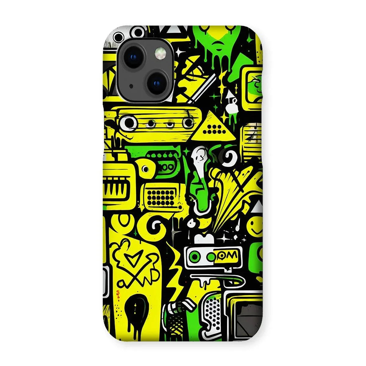 Graffiti Green and Yellow Abstract: A Dive into Vibrant Urban Art Snap Phone Case by Prodigi