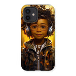 Little Boy Dino Dream Earphone: MelanatedMe Adventures by D'Sare Tough Phone Case - D'Sare 