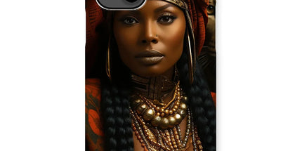 Empress Ebony Leopard Luxe MelanatedME Snap Phone Case by Prodigi