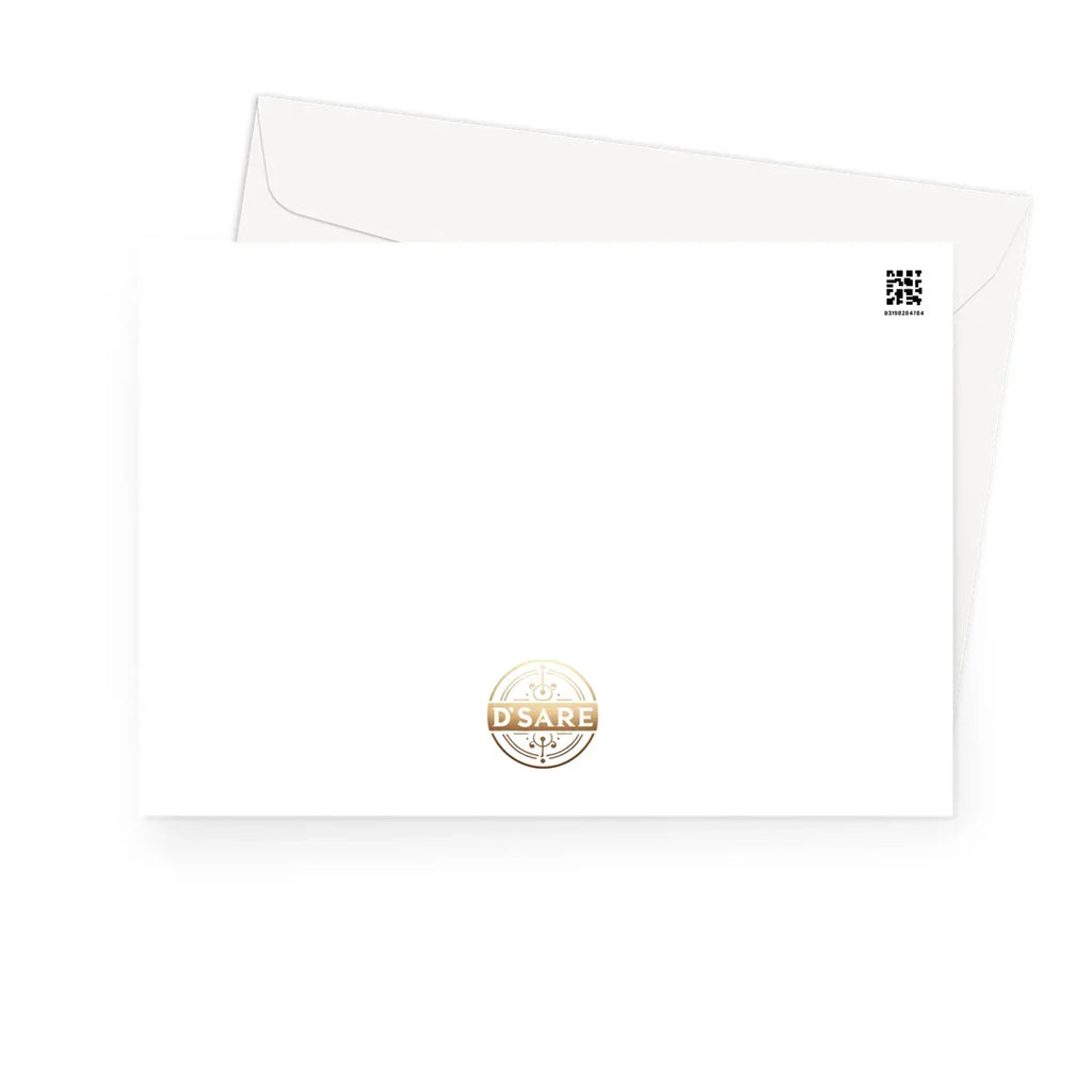 Urban Jungle Metamorphosis Muse Luminous Butterfly Queen Greeting Card - D'Sare