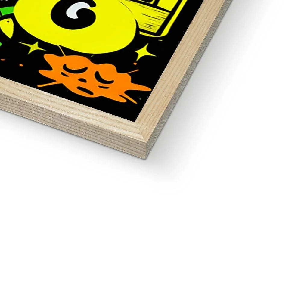 Graffiti Green and Yellow Abstract: A Dive into Vibrant Urban Art Budget Framed Poster - D'Sare 