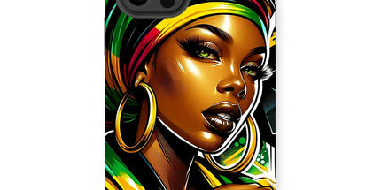 Gift For Her Rasta Queen Street Black Women Gift Tough Phone Case - D'Sare